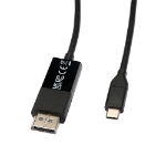 V7 V7UCDP-1M kabelomvandlare (hane/hona) USB Type - C 3.2 Gen 1 DisplayPort Svart