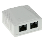 ACT FA6002 boitier de prise de courant RJ-45 Blanc