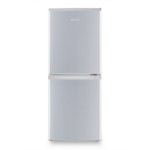 electriQ 155 Litre 50/50 Freestanding Fridge Freezer - Silver