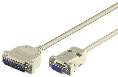 Image of Microconnect IBM029-2 serial cable Grey 1.8 m DB25 DB9