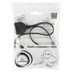 Gembird CC-MIC-1 audio kabel 1 m 2 x 3.5mm 3 x 3.5mm Zwart