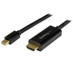 StarTech.com 15ft (5m) Mini DisplayPort to HDMI Cable - 4K 30Hz Video - mDP to HDMI Adapter Cable - Mini DP or Thunderbolt 1/2 Mac/PC to HDMI Monitor/Display - mDP to HDMI Converter Cord