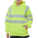 BEESWIFT Pull On Hoody Sweatshirt Saturn Yellow L