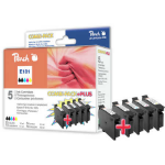 Peach PI200-236 inktcartridge 5 stuk(s) Hoog (XL) rendement Zwart, Cyaan, Magenta, Geel