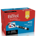 Berol D/WIPE CHISEL MARKER ASST PK48