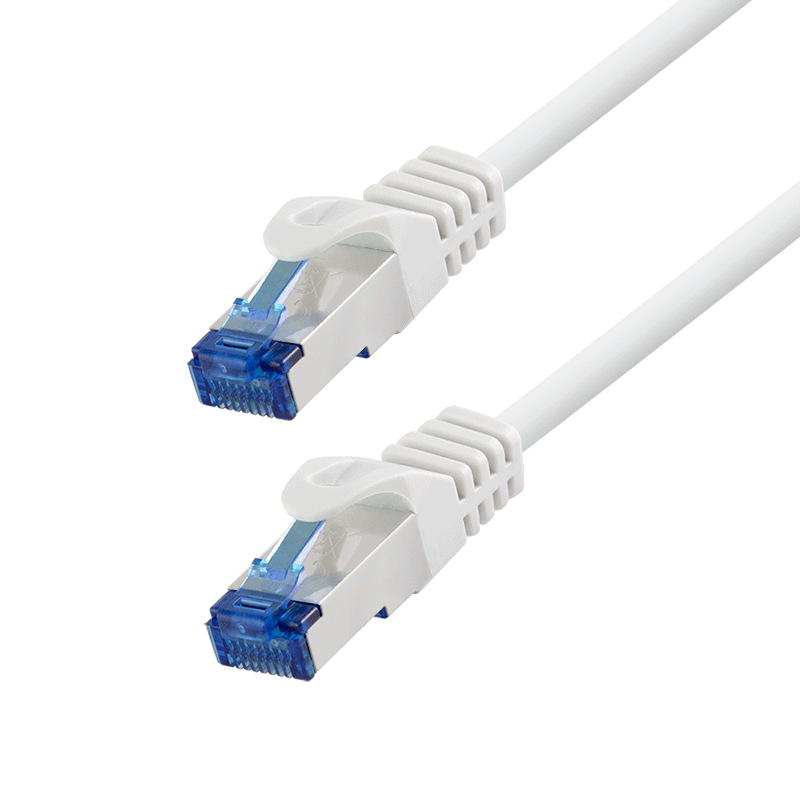 LogiLink Patch cable Cat.6A CCA S/FTP LSZH, white,  7,50 m, EconLine