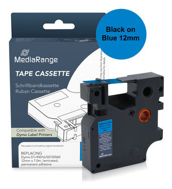 MediaRange Plastic tape cassette. for label printers using Dymo® D1/45