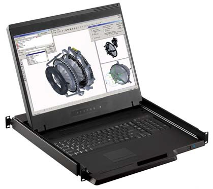 Austin Hughes Electronics Ltd W119-UIP1602E_EU rack console 48.3 cm (19") 1440 x 900 pixels Black