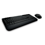 Microsoft Wireless Desktop 2000 keyboard Mouse included RF Wireless QWERTY US International Black