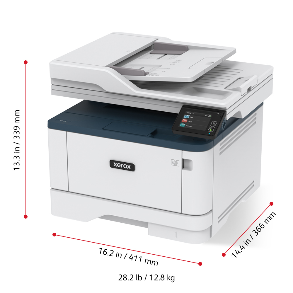 Xerox B315 Multifunction Printer, Print/Scan/Copy, Black and White Laser, Wireless, All In One
