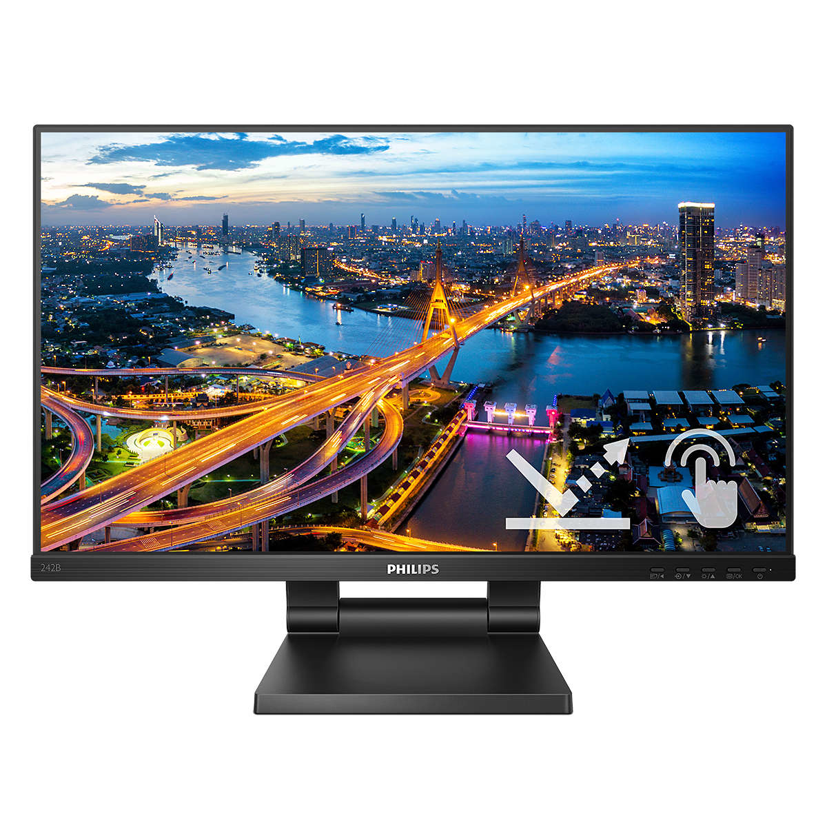 Image of Philips 242B1TC/00 computer monitor 60.5 cm (23.8") 1920 x 1080...