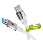 Goobay 74158 networking cable White 1.5 m Cat6 F/UTP (FTP)