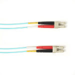 Black Box FOCMRSM-005M-LCLC-AQ fiber optic cable 196.9" (5 m) 2x LC OFNR OS2 Aqua color