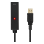 Deltaco USB-EX10M USB cables 10 m USB 2.0 USB A USB B Black