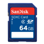 Sandisk 64GB SDXC memory card Class 4