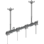 Ergonomic Solutions 4 up Ceiling Drop -LCK-