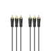 Hama 00205150 audio cable 1.5 m 3 x RCA Black