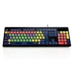 Accuratus KYB-RAINBOW2-MIX keyboard Home USB QWERTY UK English Multicolour