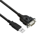 ACT EM1016 serial cable Black 0.6 m USB Type-A DB-9