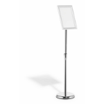 Durable 479823 sign holder/information stand A4 Aluminium, Plastic, Steel Silver