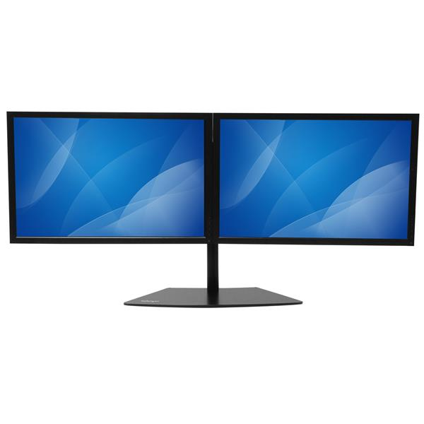 StarTech.com Dual-Monitor Stand - Horizontal - Black