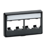 Panduit 4-port frame modular with label network equipment chassis