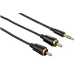 Hama 1.5m 2 x RCA - 3.5mm m/m audio cable Black