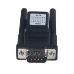 Moxa ADP-RJ458P-DB9M cable gender changer RJ-45 DB-9M Black