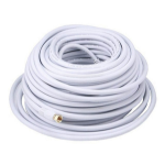 Monoprice RG6/RG6, 30.48 m coaxial cable 1200" (30.5 m) White