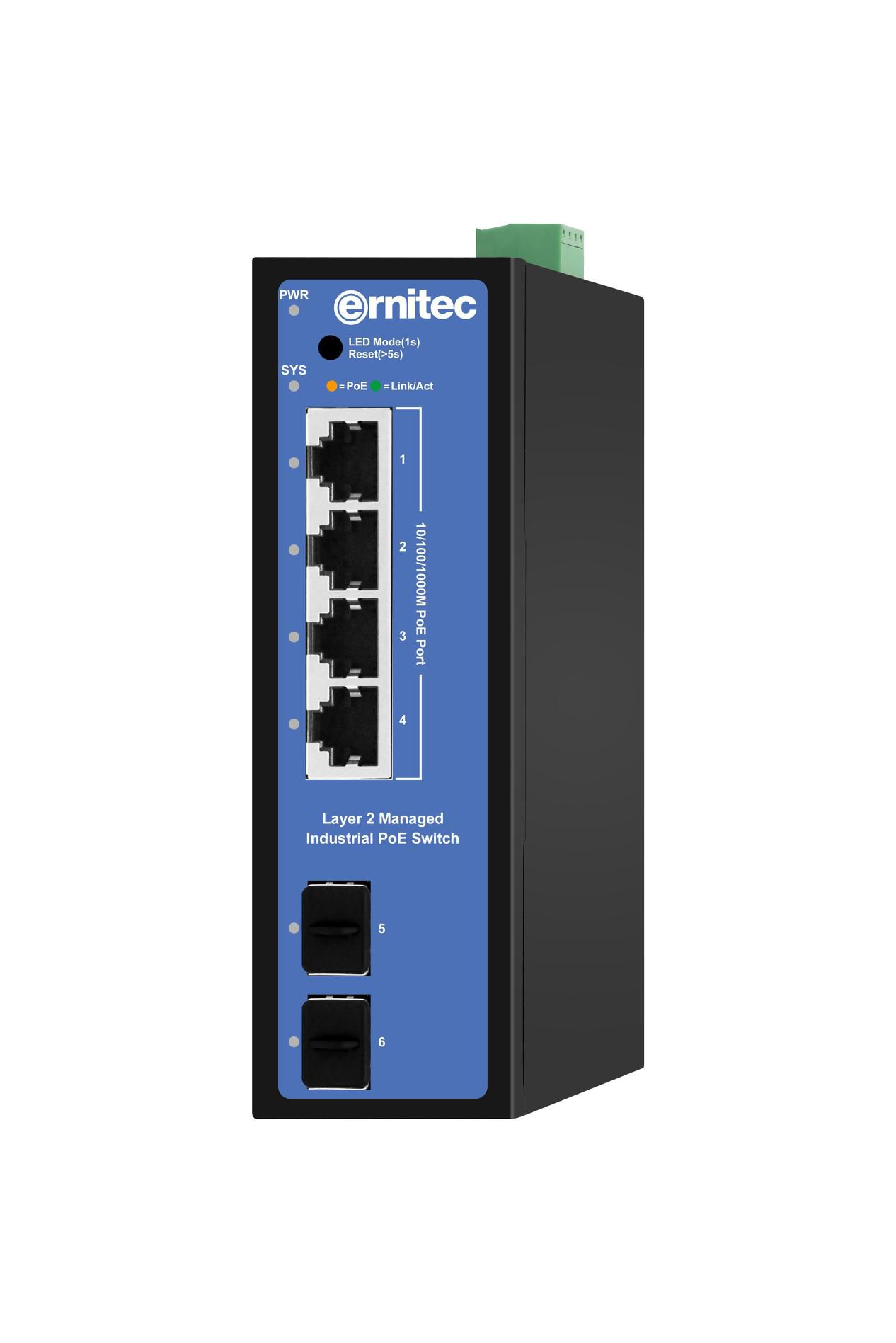 Ernitec 4-port 1000Mbps Industrial