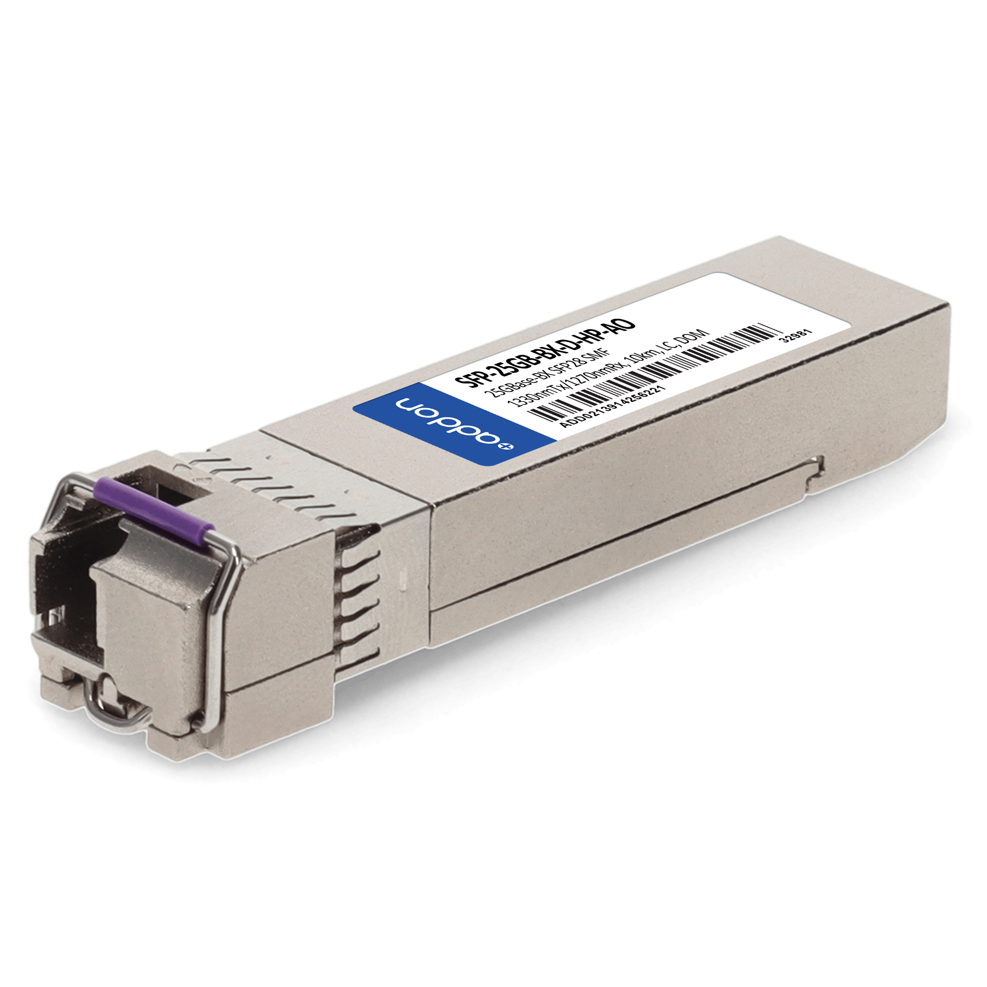 AddOn Networks SFP-25GB-BX-D-HP-AO Compatible 25G SFP28 10 km TAA Compliant Transceiver AddOn Networks SFP-25GB-BX-D-HP-AO Compatible 25G SFP28 10 km TAA Compliant Transceiver