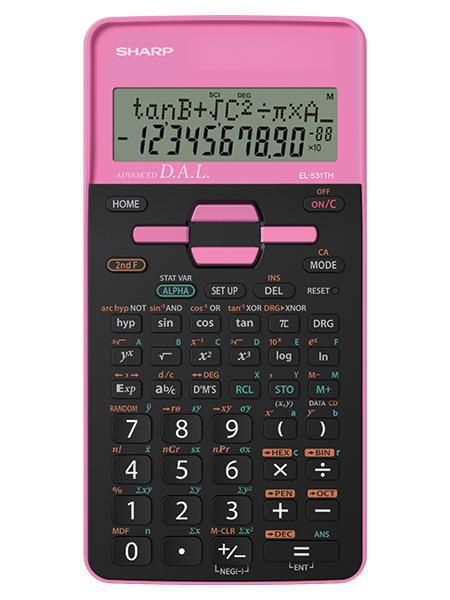 Sharp EL531THBPK - ROSA calculator Pocket Scientific Black. Pink