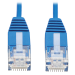 Tripp Lite N200-UR6N-BL Cat6 Gigabit Molded Ultra-Slim UTP Ethernet Cable (RJ45 M/M), Blue, 6-in. (15.24 cm)