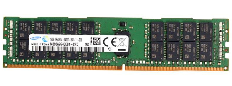 Image of Samsung M393A2G40EB1-CRC memory module 16 GB 1 x 16 GB DDR4 288-pin DI
