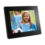 Aluratek AWDMPF208F digital photo frame Black 8" Touchscreen Wi-Fi
