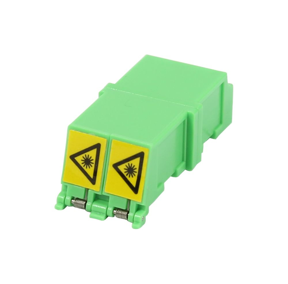 EU Product - LWL-Kupplung LC APC -Buchse/LC -Buchse Laserschutzverschluss 9/125u Singlemode - Monomode fiber - duplex thumbnail