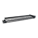 Equip 48-Port Keystone Cat.6 Unshielded Patch Panel, Black