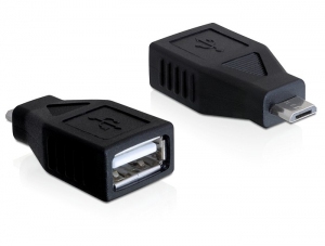 DeLOCK 65296 cable gender changer USB 2.0-A USB Micro-B Black
