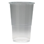 ValueX Flexiglass Plastic Glass 1/2 Pint Clear (Pack 50) - 0510033