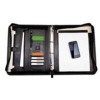 Image of MONOLITH ZIP LEATHER RBINDER A4 BLK