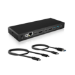 ICY BOX IB-DK2245AC Wired USB 3.2 Gen 1 (3.1 Gen 1) Type-C Black