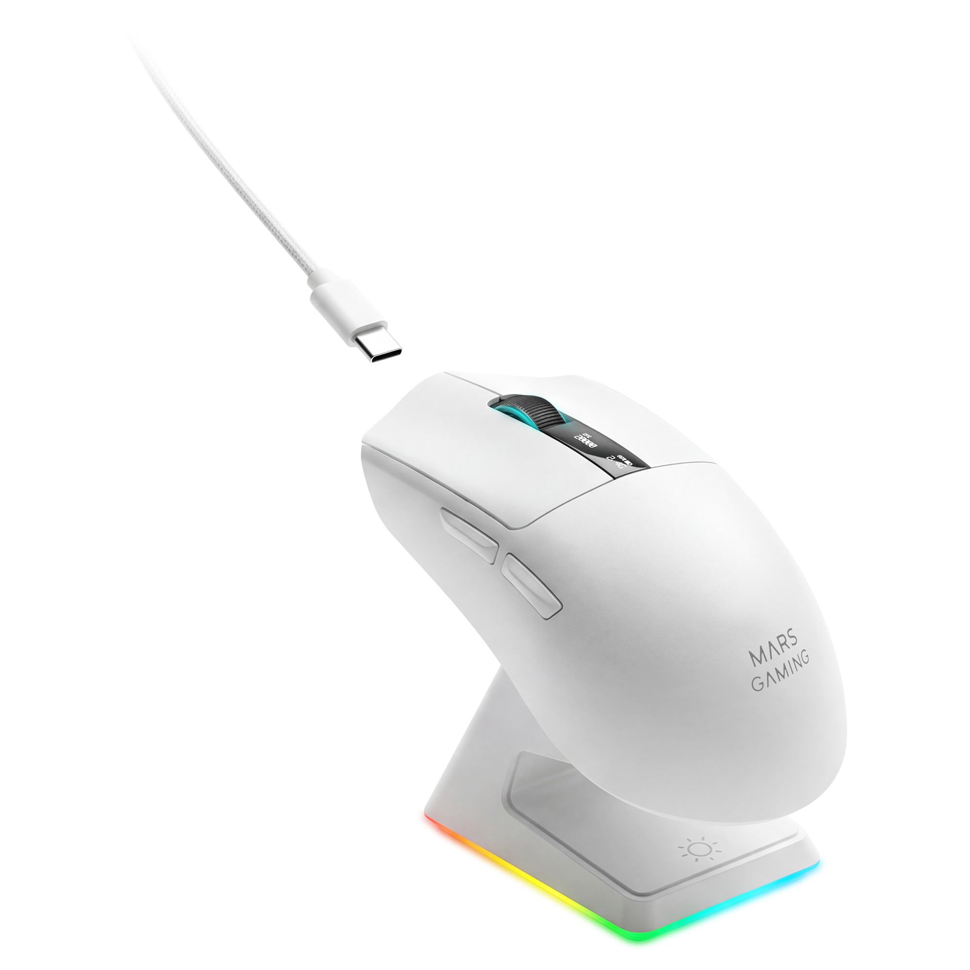 Mars Gaming MMWELITEW mouse Right-hand Bluetooth Optical 20000 DPI