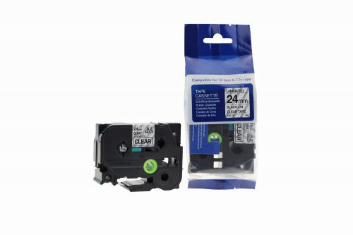 CTS Compatible Brother P-Touch TZe-151 Black on Clear also for TZ-151 Label Cassette