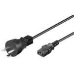 Microconnect PE120418 power cable Black 1.8 m Power plug type K C13 coupler