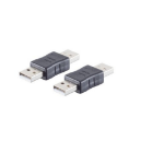 Microconnect USB2-AA-ADAP tussenstuk voor kabels USB C Zwart
