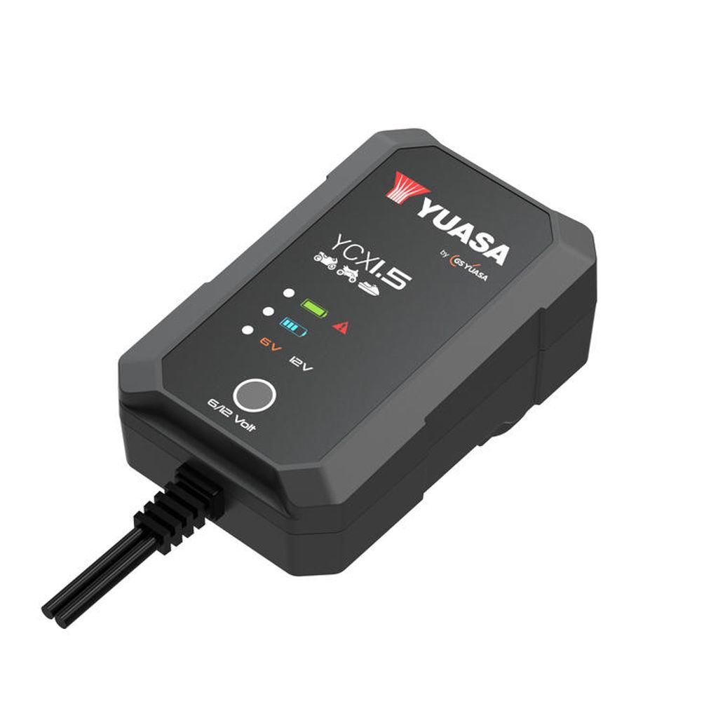 EU Product - 6V/12V Yuasa YCX Smart 1.5A laddare 2-30ah