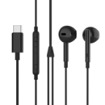 eSTUFF ES652201-BULK headphones/headset Wired In-ear Music USB Type-C Black