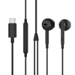 eSTUFF ES652201 headphones/headset Wired In-ear Calls/Music USB Type-C Black