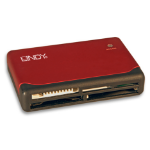 Lindy 42741 card reader USB 2.0 Red