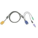 Black Box KVTCAB-6 VGA cable 1.8 m VGA (D-Sub) Blue, Grey, Yellow